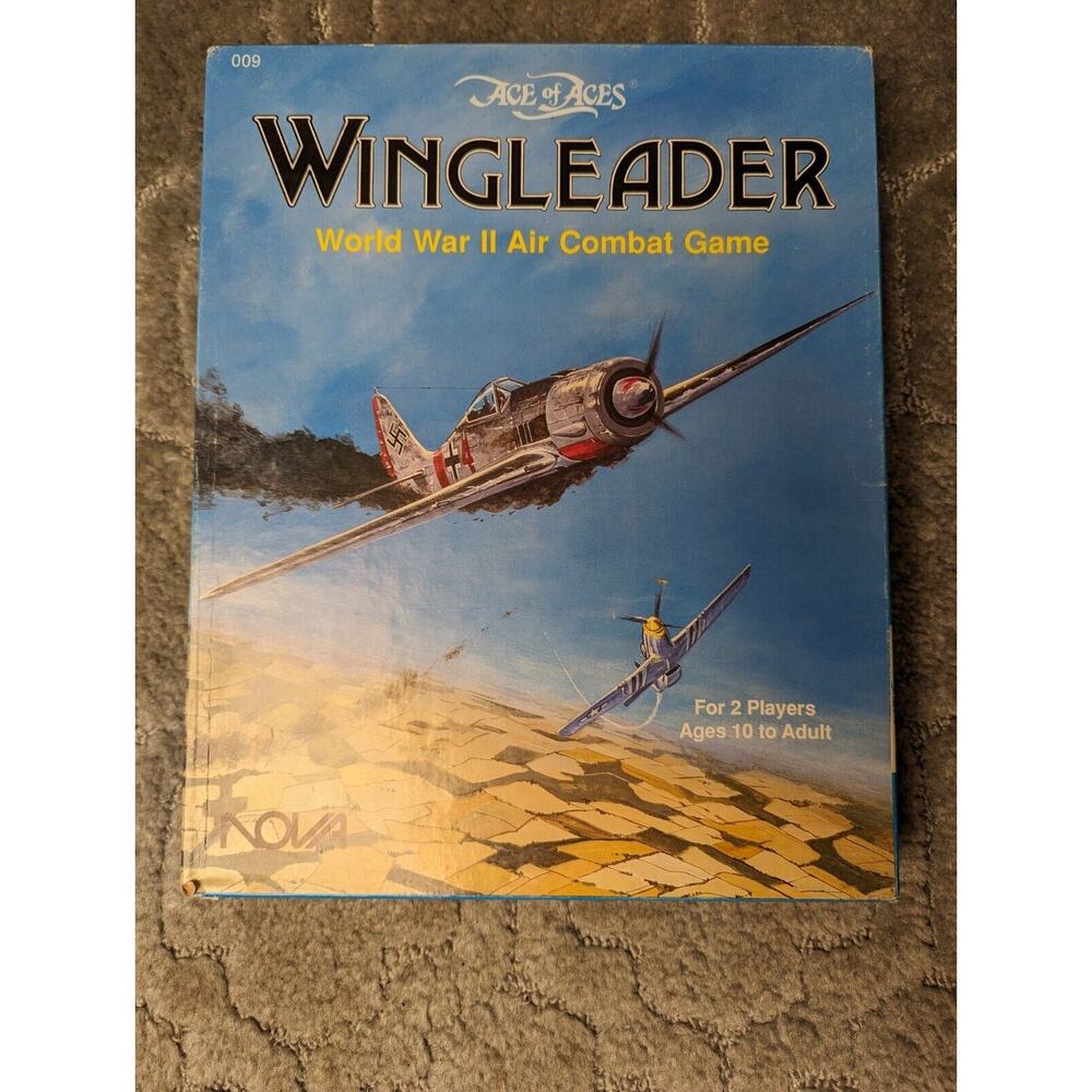 Ace Of Aces Wingleader World War II Air Combat RPG Game 1988 Nova vintage